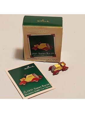 ADORABLE Hallmark 1935 Timmy Racer Miniature Kiddie Car Classics 2005